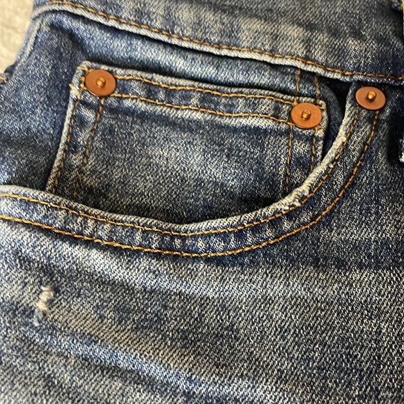 Madewell high-rise cuffed denim shorts Sz 25 - Picture 4 of 7